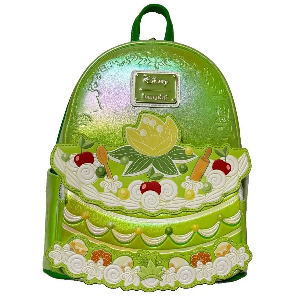 Loungefly Disney The Princess and The Frog Tiana Cake Cosplay Mini Backpack NWT